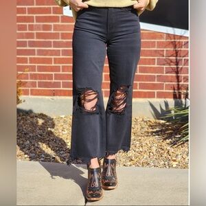 Velvet Vintage Leslie 90’s Distressed Black Women's Jeans Size 30